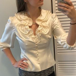 Rickie Freeman for Teri Brown Silk Blouse